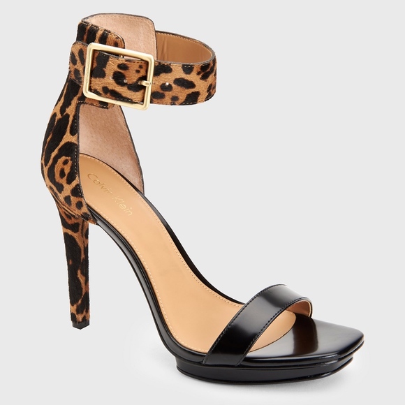 Calvin Klein Shoes - LIKE NEW Calvin Klein Vable Leopard Sandal SZ 11